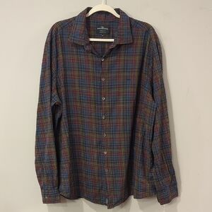 Rodd & Gunn Button Down Shirt Plaid size 2XL 100% Cotton‎